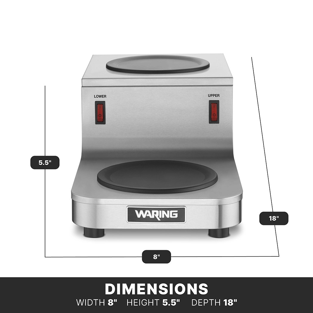 Step-Up, Double Coffee Warmer
